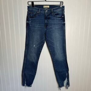 Gap 1969 High Rise Slim Straight Medium Wash Blue Denim Jeans Women’s Size 29